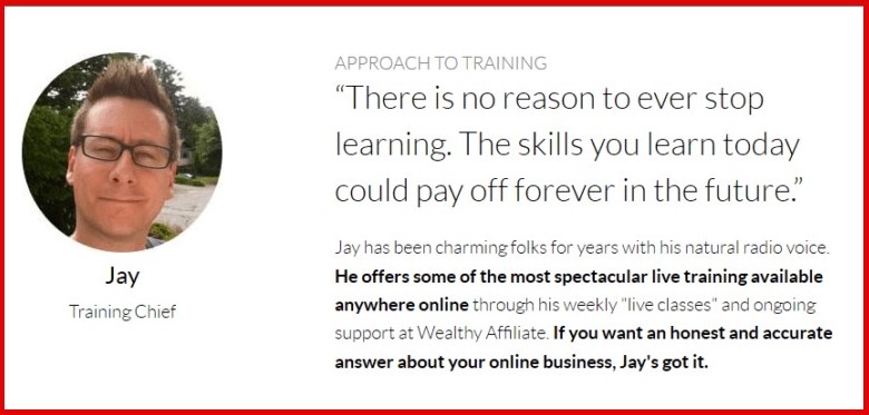 Wealthy Affiliate Review - Jay, The Live Training Coach