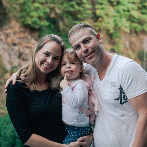 Wealthy Affiliate Review - Owner & Co-Founder, Kyle Loudoun With His Wife & Young Daughter