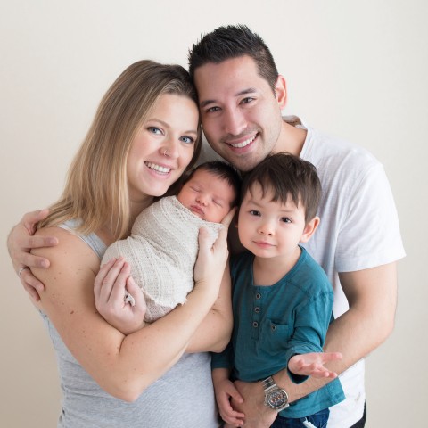 Wealthy Affiliate Review - Owner & Co-Founder Carson Lim With His Wife, Young Son & Baby Daughter